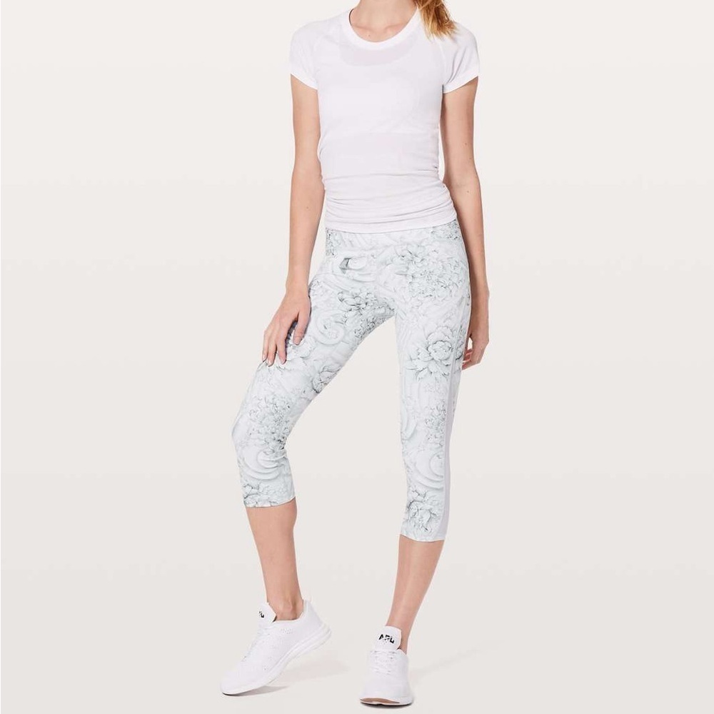 Lululemon Train Times Crop 21” Twine White Multi 6